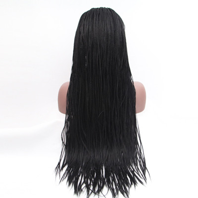 Extra Long Box Braids Synthetic Lace Front Wigs for Black Women