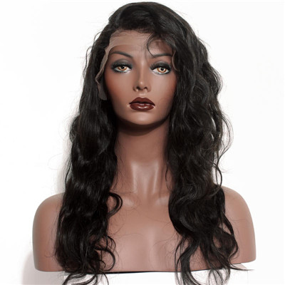 Natural Color Malaysian Remy Human Hair Lace Front Wigs Body Wave No Chemical