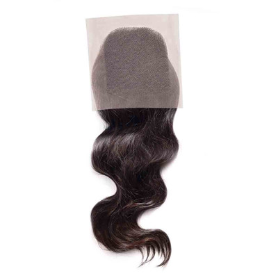 Long Body Wavy 100% Brazilian Virgin Remy Human Hair Swiss Lace Frontal Closure 