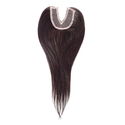 V Part Straight Lace Frontal Closure With Swiss Lace Soft Smooth Natural Looking