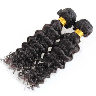 100% Chinese Hair Deep Wave Weft Hair Extensions 2 Bundles For Black Women