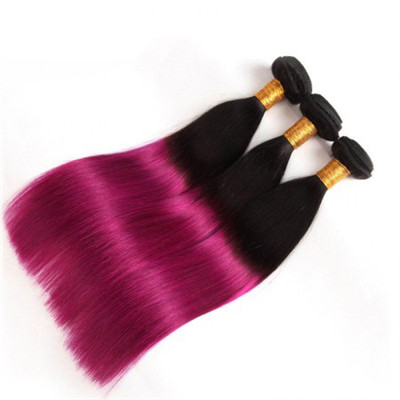 8A Full Ends Ombre Human Hair Extensions with Two Tone Color No Shedding