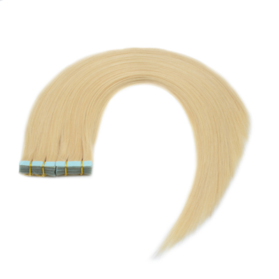 100% Indian Virgin Remy Tape In Hair Extensions Long Silky Straight Blonde 613